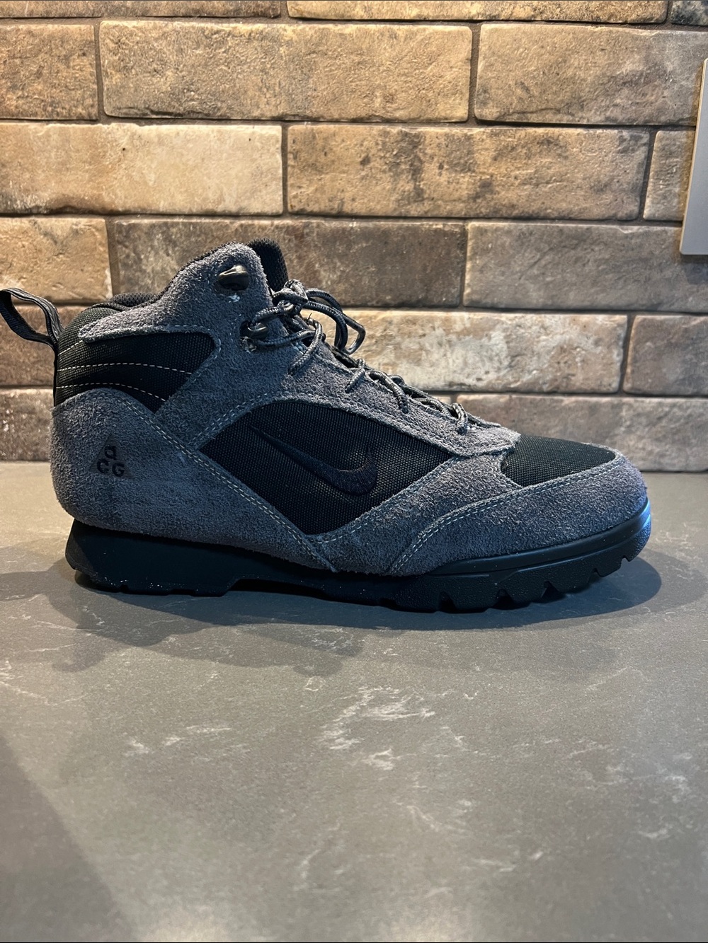 Nike ACG Torre Mid Waterproof Black -gray Suede Trail Boot